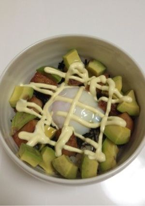アボカド&スパムの照焼き丼-レシピのメイン写真