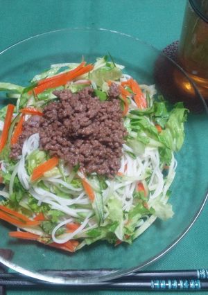 ★☆肉そぼろと野菜のサラダ素麺☆★-レシピのメイン写真
