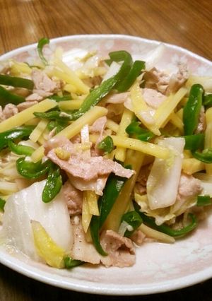 お芋とピーマンの塩麹炒め-レシピのメイン写真