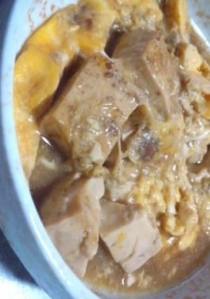リメイク！煮物の汁で豆腐の卵とじ-レシピのメイン写真