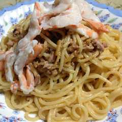イカの塩辛のクリームパスタ-レシピのメイン写真