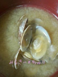 温まる*あさりの味噌汁-レシピのメイン写真
