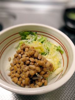 白菜とせりと納豆の和え物-レシピのメイン写真