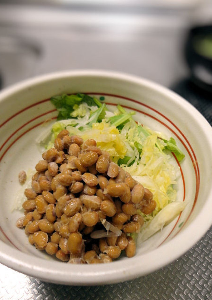 白菜とせりと納豆の和え物-レシピのメイン写真