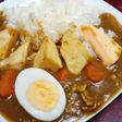 カレーライスにチーズのっけてみました