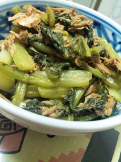 ご飯が進む!野沢菜とシーチキンの油炒め-レシピのメイン写真