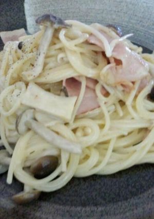 きのこたっぷりクリームパスタ-レシピのメイン写真