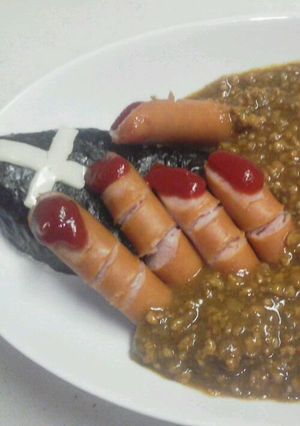 ハロウィン 指カレー-レシピのメイン写真