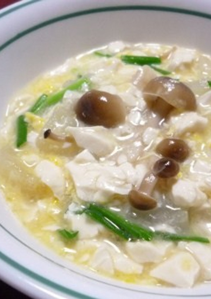 冬瓜とくずし豆腐の中華スープ煮-レシピのメイン写真