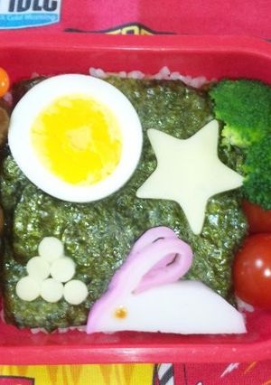 お月見　キャラ弁当-レシピのメイン写真