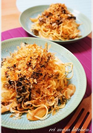 ✽カリカリ雑魚と高菜の✧¨♡和風パスタ✽-レシピのメイン写真