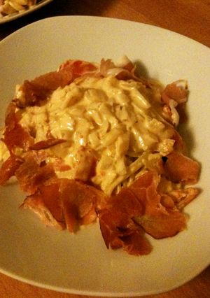 トマトと生ハムのチリクリームチーズパスタ-レシピのメイン写真