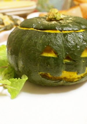 ハロウィン☆かぼちゃのチーズケーキ-レシピのメイン写真