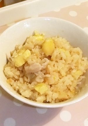 鶏と栗の炊き込みご飯-レシピのメイン写真