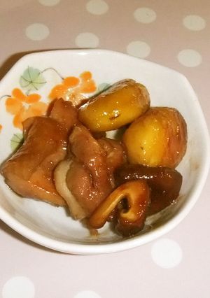 鶏と栗の甘辛煮-レシピのメイン写真