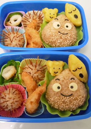 秋だよ☆栗くん　キャラ弁-レシピのメイン写真