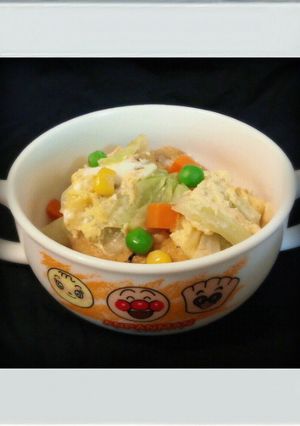 ■糖質制限■キャベツ厚揚げ卵とじ簡単朝丼-レシピのメイン写真