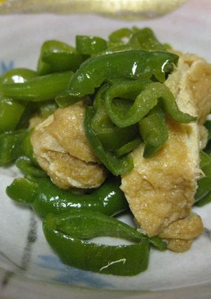 ピーマンとお揚げのさっと煮-レシピのメイン写真