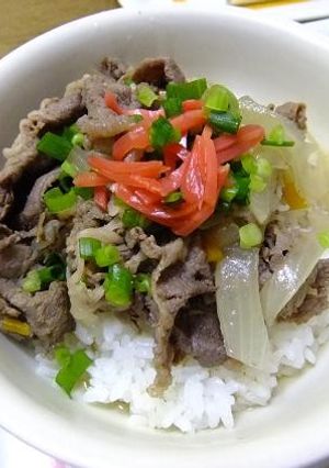 牛丼-レシピのメイン写真