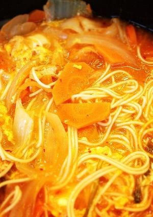 簡単!キムチ煮麺-レシピのメイン写真