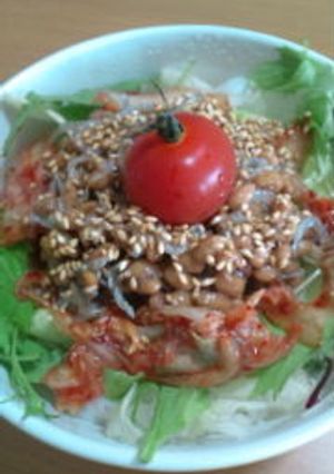 美肌に★キム納豆丼-レシピのメイン写真