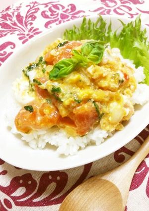簡単☆ランチに♪＊とま玉スイチリ丼＊-レシピのメイン写真