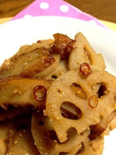 【キッチンママ】のれんこんの甘辛きんぴら-レシピのメイン写真