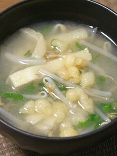 もやしと薄揚げの味噌汁-レシピのメイン写真