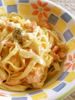 サーモンのクリームパスタ-レシピのメイン写真