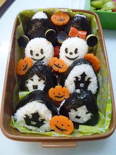 簡単キャラ弁!ハロウィンおにぎり♪-レシピのメイン写真