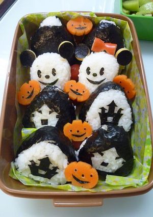 簡単キャラ弁！ハロウィンおにぎり♪-レシピのメイン写真
