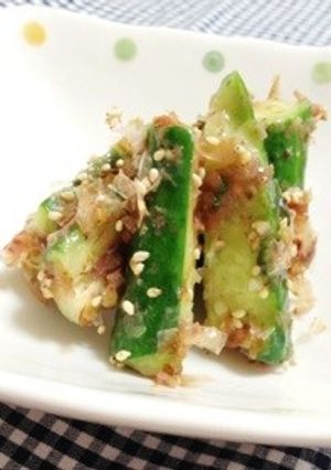 和風！鰹節うめきゅー-レシピのメイン写真