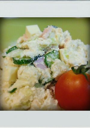 ■糖質制限■チーズハムおからサラダ簡単朝-レシピのメイン写真