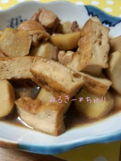お袋の味*里芋と厚揚げの煮物-レシピのメイン写真