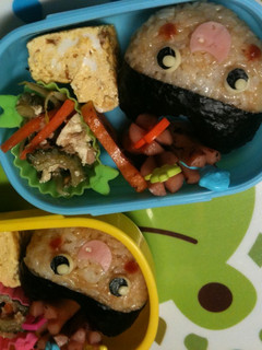 キャラ弁 たまごっち まめっち-レシピのメイン写真