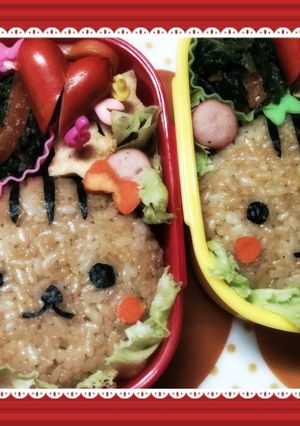 キャラ弁　リス　秋-レシピのメイン写真