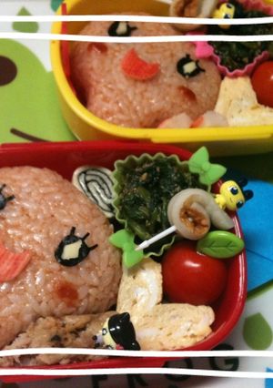 キャラ弁　みみっち　たまごっち-レシピのメイン写真