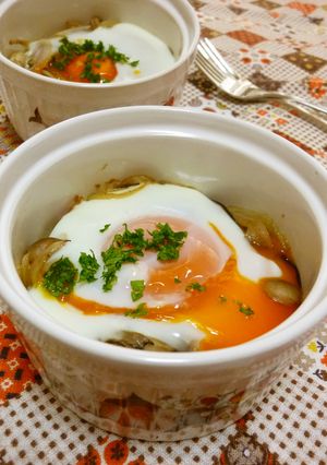✤きのこと卵のココット✤-レシピのメイン写真