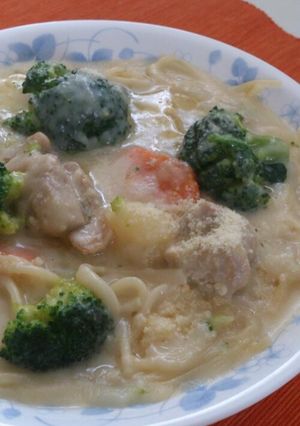 簡単!クリームシチュー☆スパゲッティ-レシピのメイン写真