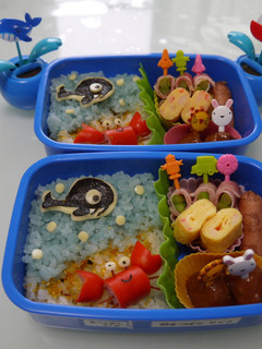 クジラさん&カニさん☆キャラ弁 -レシピのメイン写真