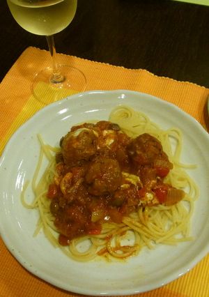 ミートボールパスタ-レシピのメイン写真