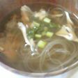 マロニーと舞茸のお吸い物♪