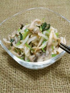 簡単*白だしde三つ葉と茸のおひたし*-レシピのメイン写真