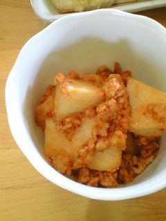 長芋と鷄挽肉のピリ辛味噌炒め-レシピのメイン写真
