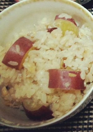 さつまいもと油揚げとちりめんじゃこのご飯-レシピのメイン写真