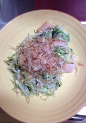 豆苗チャンプル-レシピのメイン写真