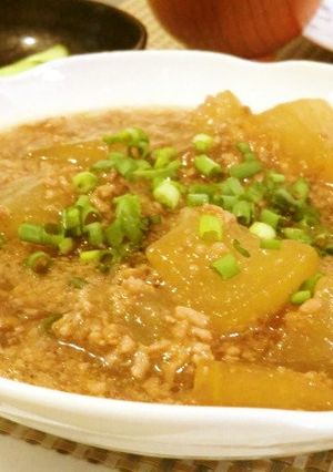 冬瓜とひき肉の煮物-レシピのメイン写真
