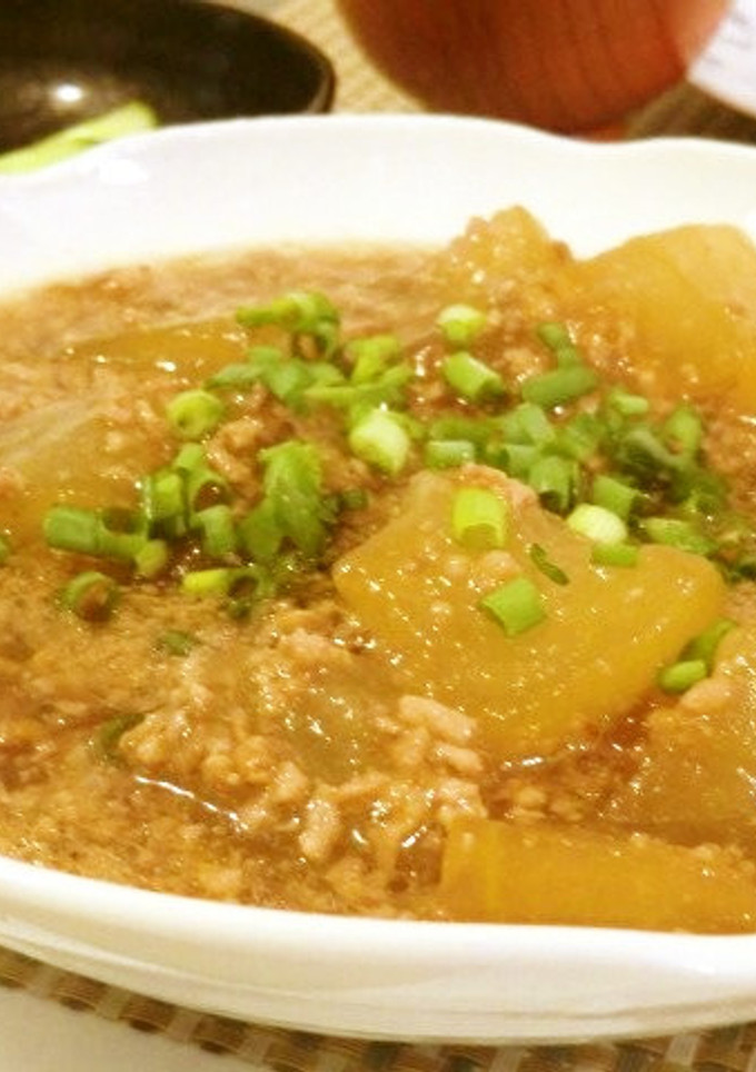 冬瓜とひき肉の煮物-レシピのメイン写真