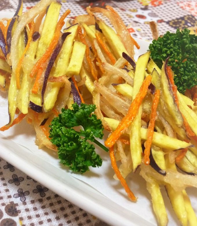 ❋さつま芋と玉葱のかき揚げ❋-レシピのメイン写真