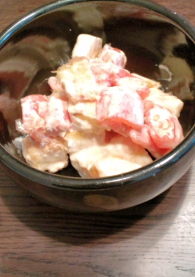 さつまいもとトマトのマヨしょうゆサラダ-レシピのメイン写真